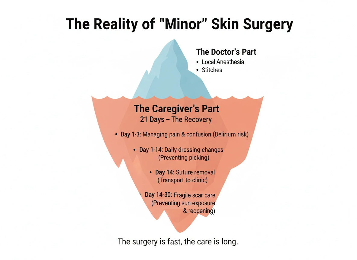 Home care timeline from surgery to recovery in elderly