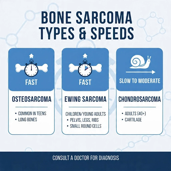 How fast bone sarcoma grows