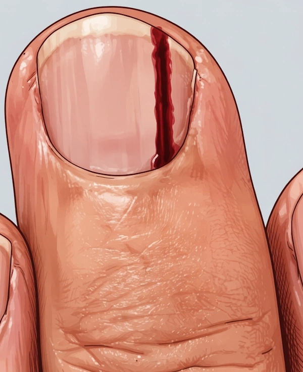 Subungual Melanoma on the nail